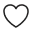 Heart black icon