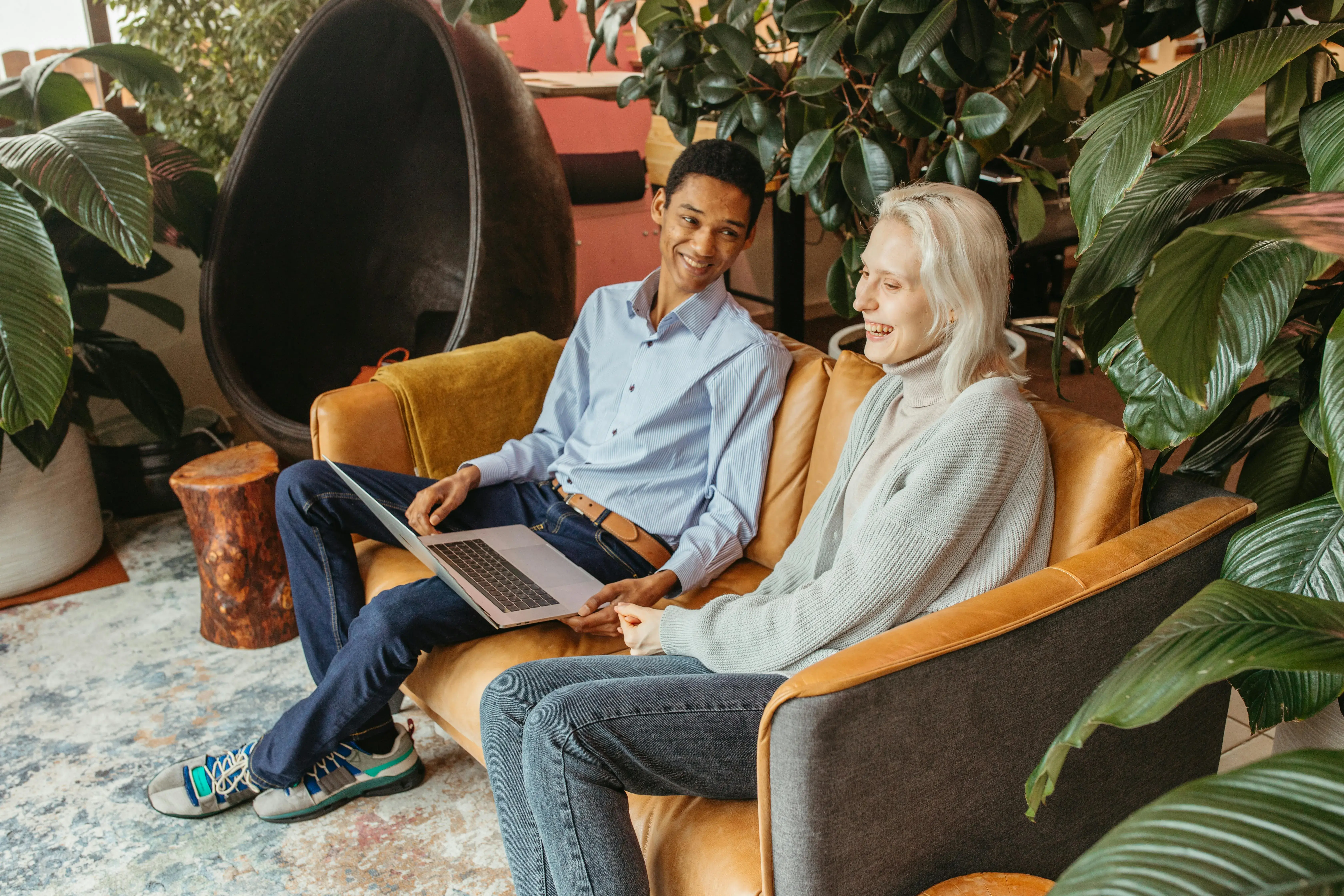 Pair working in the office