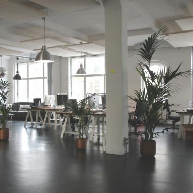 An empty clean industrial office